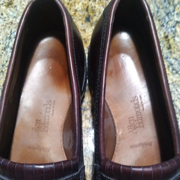 Allen Edmonds Bridgeton Men's Leather Tassel Loafers Burgundy Size 9.5 A 5079 - Picture 12 of 14